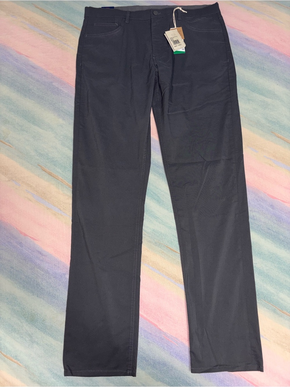 Faherty‎ Movement 5-Pocket Pant Graphite mens size 35 NwT